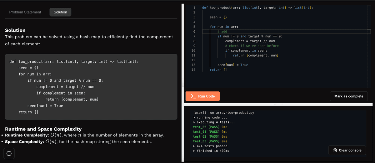 Browser extension interface